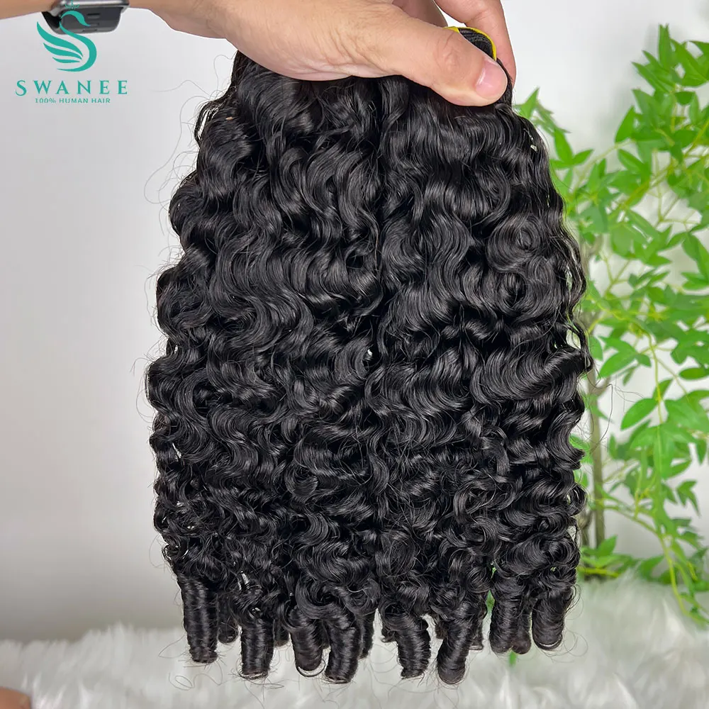 Burmese Curly Spiral Bundles 100% Human Hair Unprocessed Raw Burmese Curly Hair Bundles 3C4A Spiral Curly Human Hair Extensions