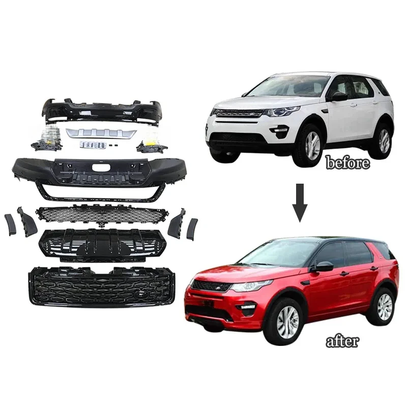 

2020-2023 LR Evoque Dynamic Sport Body Kit Front Rear Bumpers Spoiler