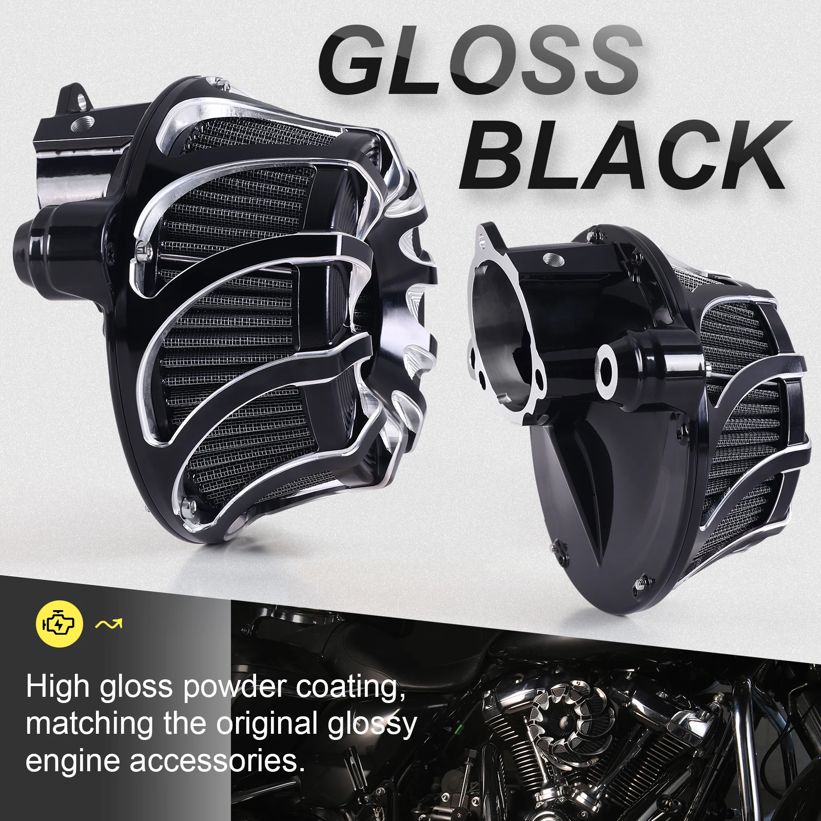 Drift Inverted High Flow Air Cleaner Intake System For Harley M8 Softail 2025-2026 Touring 2023-2026