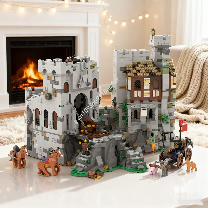 

3765pcs MOC The Abandoned Castle Wolfpacked Model Building Blocks Toys Construction Assemble Idea Education Christmas Gift Brick