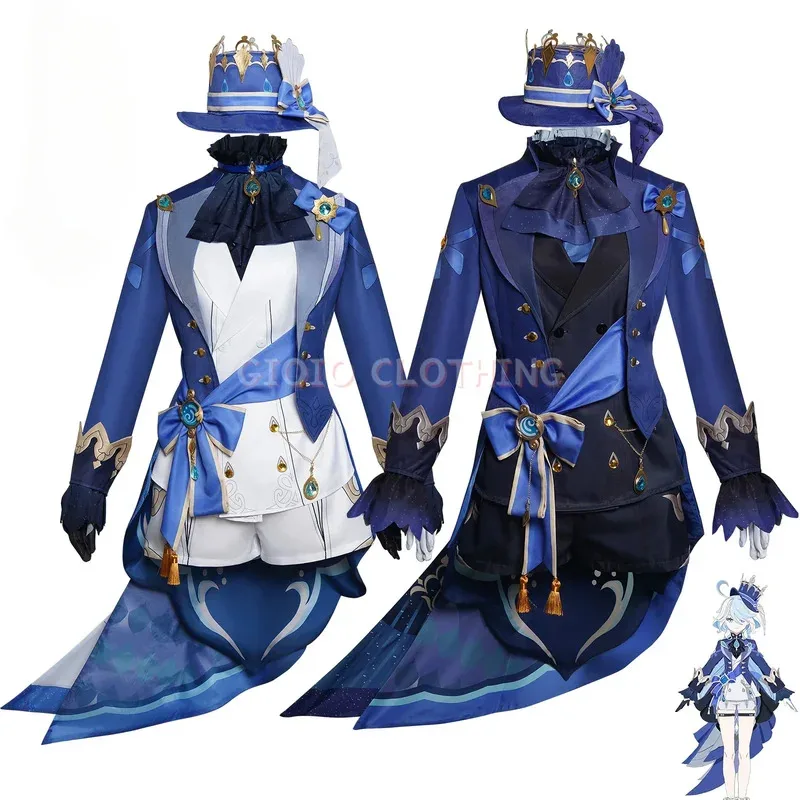 

Furina Focalors Cosplay Genshin Costume Impact Carnival Uniform Anime Halloween Party Costumes Masquerade Women Game