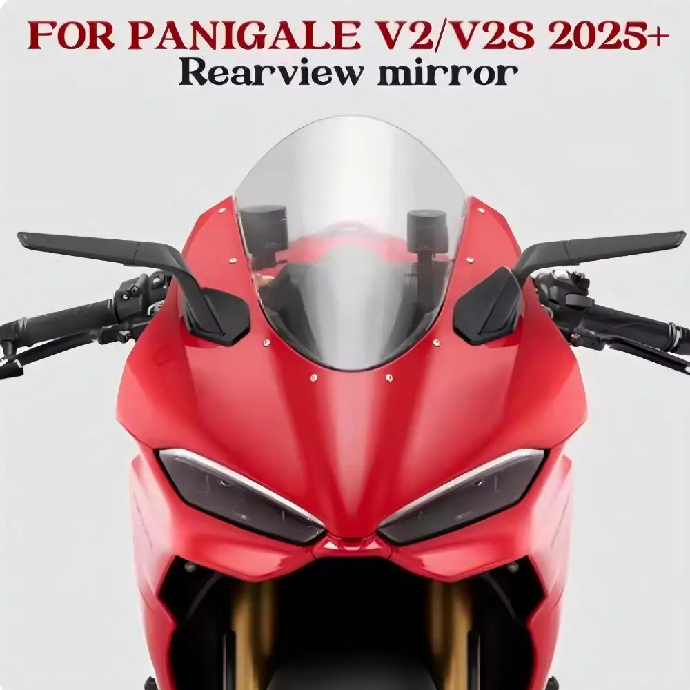 New PanigaleV2/S PANIGALE V2S V2 Motorcycle Mirrors For Ducati Panigale V2 V2S 2025 2026 Stealth Mirrors Sports Winglets Mirrors