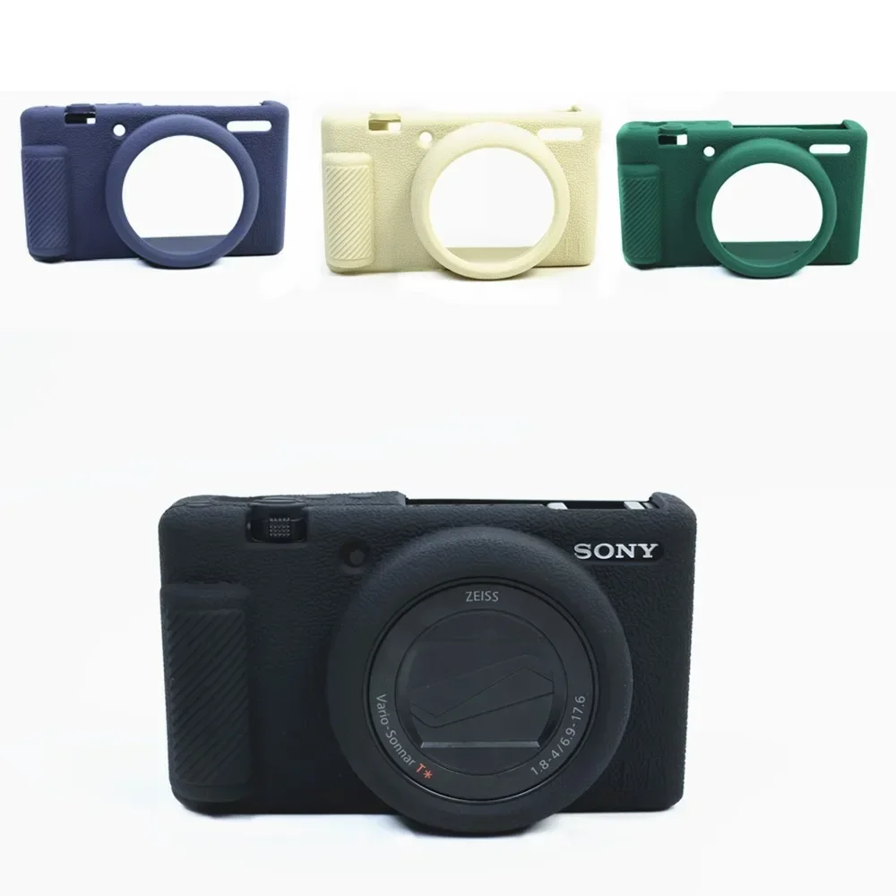 Silicone Camera Case Body Cover Camera Bag Soft Protector for Sony ZV-1 II ZV1M2 Digital Camera