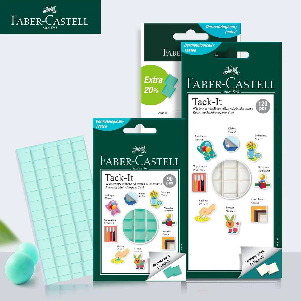 270/360Pcs Faber‑Castell Tack‑It Multi‑Purpose Adhesive Putty Reusable Removable Tacky Clay No Trace DIY for Home Office School