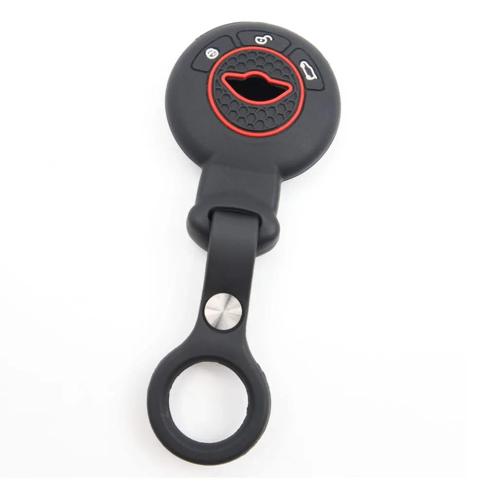 Protective Silicone Key Cover For BMW Mini Cooper Clubman Countryman Paceman Roadster R56 R57 CAS3 with finger holder