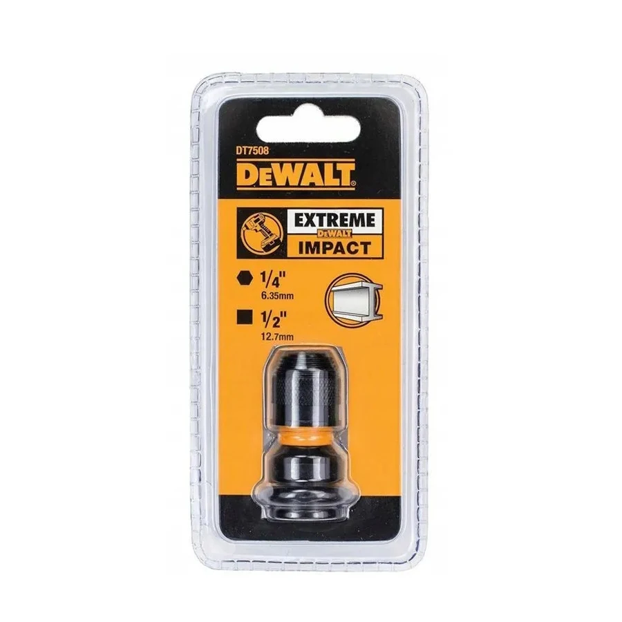 Imagem -06 - Dewalt Dt7508-a9 Adaptador de Chave de Impacto Hex para Quadrado Hex Ferramenta Acessórios Catraca Chave Conversor Unidade