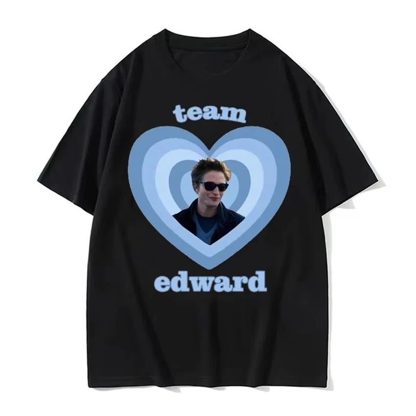 

Twilight Team Edward Cullen Printed T-shirts Men Women Fashion Retro Short Sleeve T Shirt Casual Cotton T-shirt Streetwear