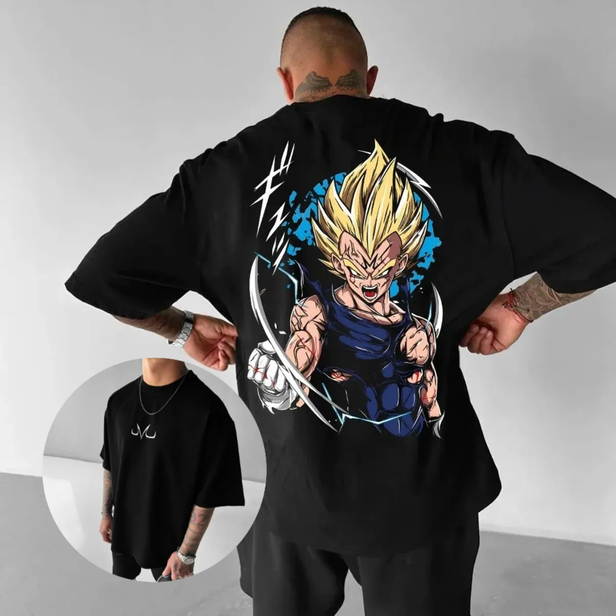 Dragon Ball 2025 Новая популярная мужская футболка Saiyan, летняя футболка большого размера Y2k, винтажная футболка с рисунком аниме, женская хлопковая уличная одежда, повседневный топ