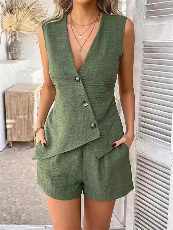 Color Button up Cardigan Vest Pants Set Casual Fashion Reflective Strip Maternity Business Leisure Shoes Warmth Function