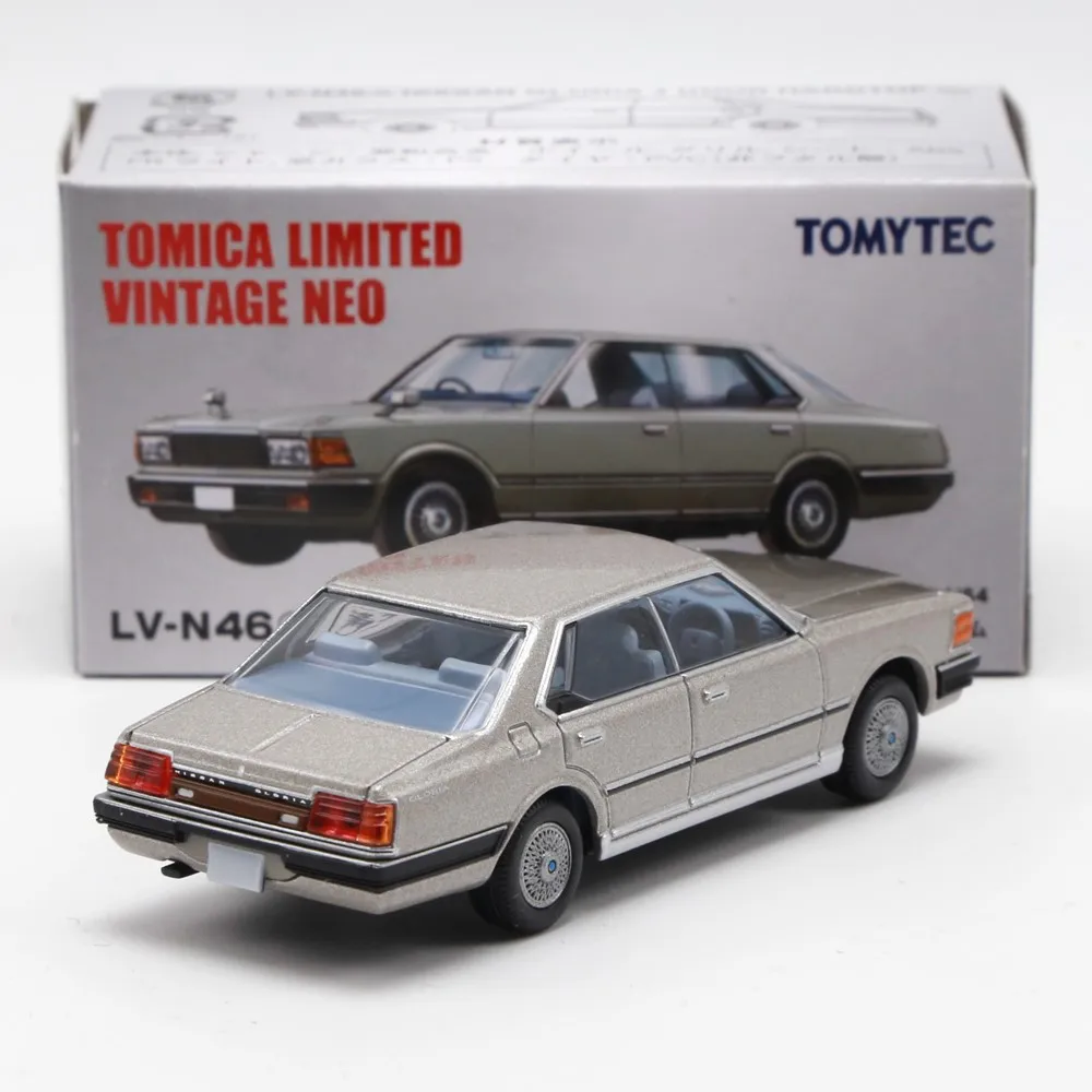 Tomytec Tomica TLV N46a Gloria 4 Door Hard Top 200 Turbo Broham Limited Edition Simulation Alloy Static Car Model Toys