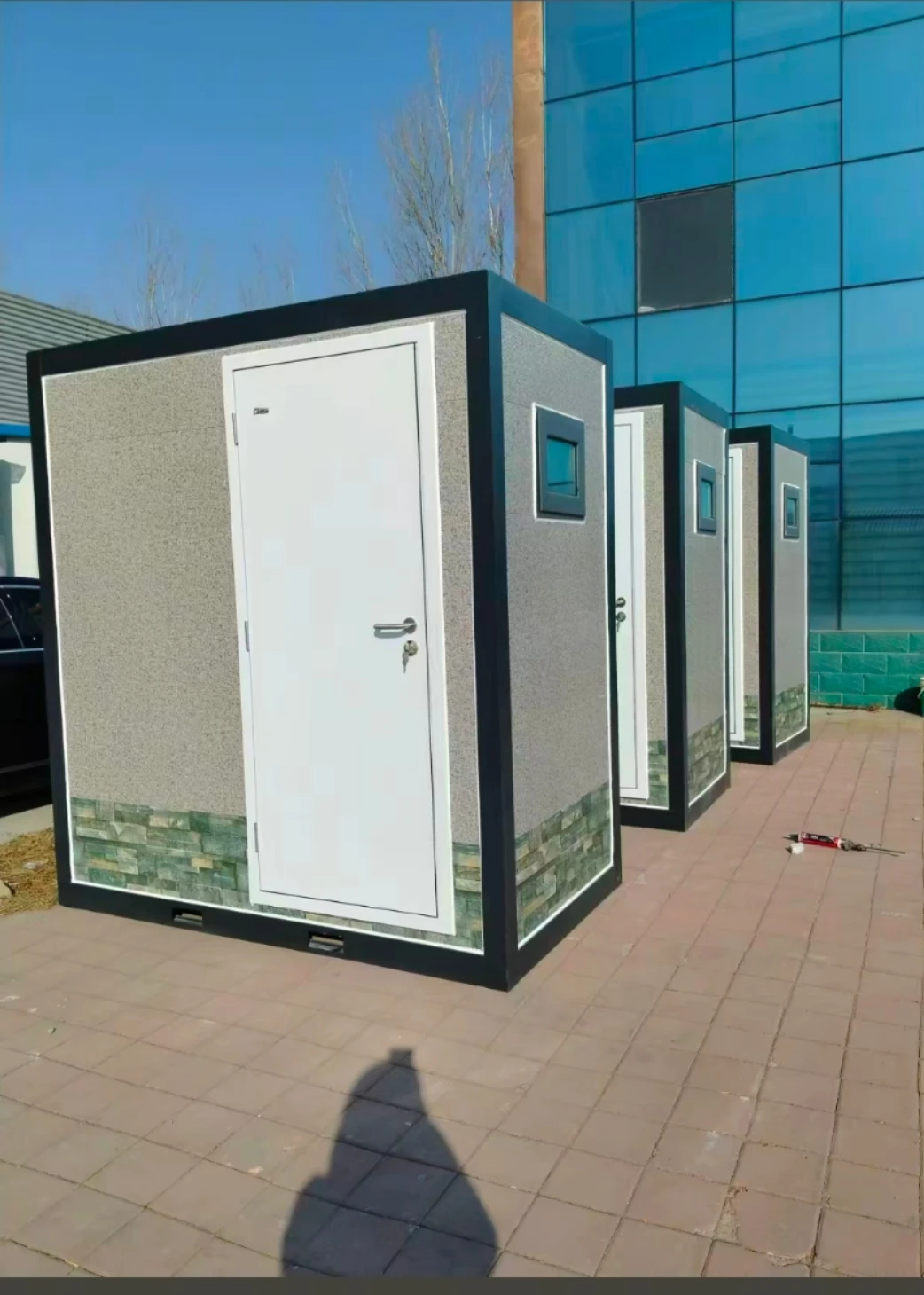 Compact Lightweight Portable House Waterproof Basin Shower Room for Temporary Events Park Bathroom Villa Workshop Warehousepromo