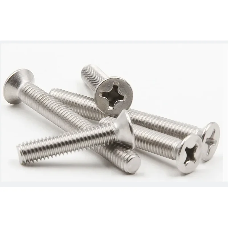 M8*10/12/14/16/18/20-100 M10*20/25/30-60 stainless steel 304 phillips cross recessed flat head countersunk screw 562