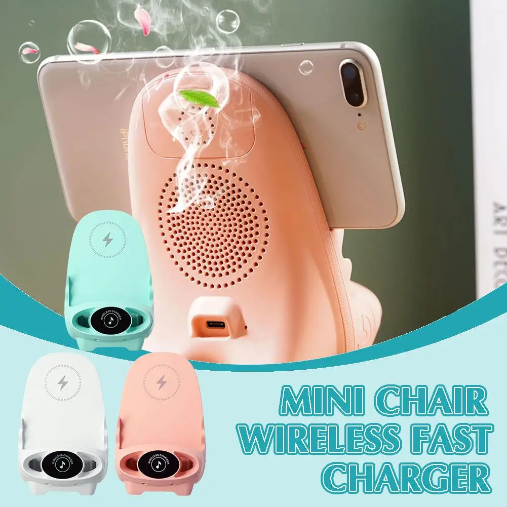 Mini Chair Wireless Multifunctional Phone Holder Fast Eselectronic Devices Creative Fragrance Holder Portable M3N6