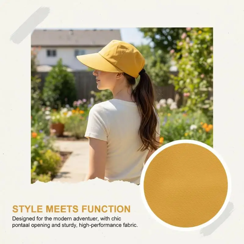 Sonnenhut mit Vollgesichts-UV-Schutz, großer Krempe und Schal, Sommerhut für Damen, für Outdoor, Strand und Reisen – Detail 17