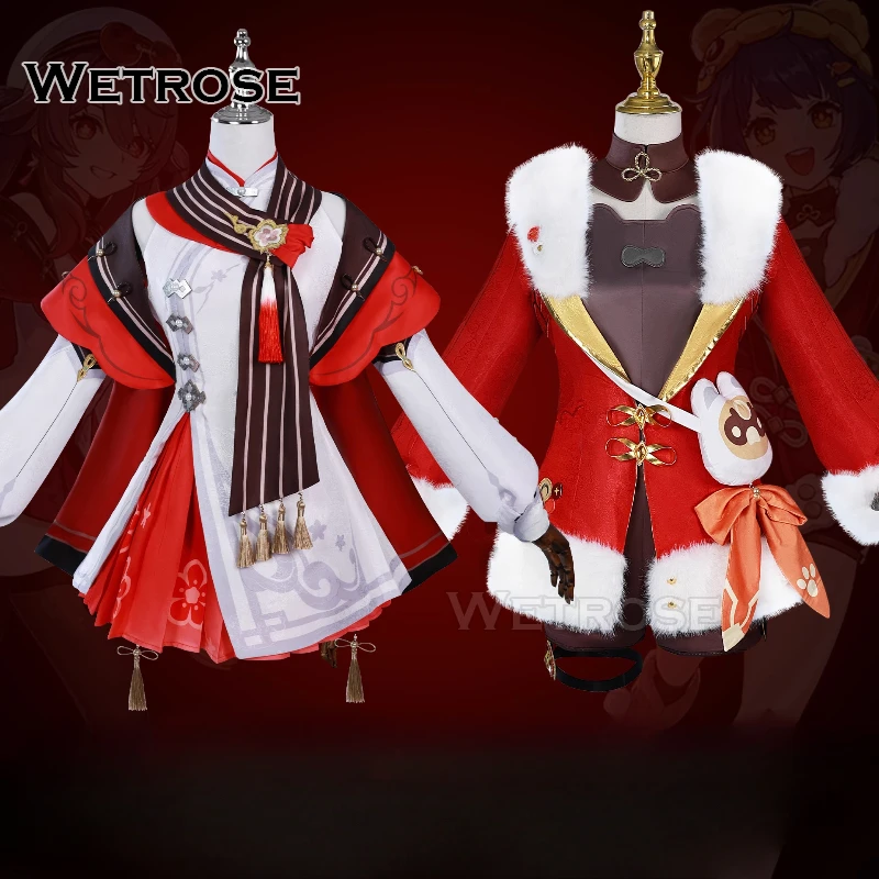 【Wetrose】 Xiangling Hutao 2025 Genshin Impact Lantern Rite New Skin Outfit Cosplay Costume Halloween Xmas