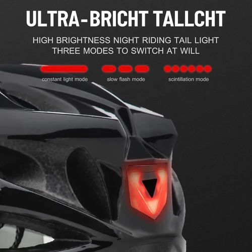 Imagen 2 del producto Eastinear-casco de bicicleta para adultos, hombres y mujeres, casco de ciclismo de montaña para carretera al aire libre con gafas magnéticas y luces traseras brillantes