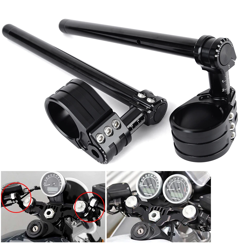 48mm Motorcycle Adjustable Handlebar Fork Riser Clip On Ons Fork For Honda CBR600 2005-2021 CBR650R 2019-2022