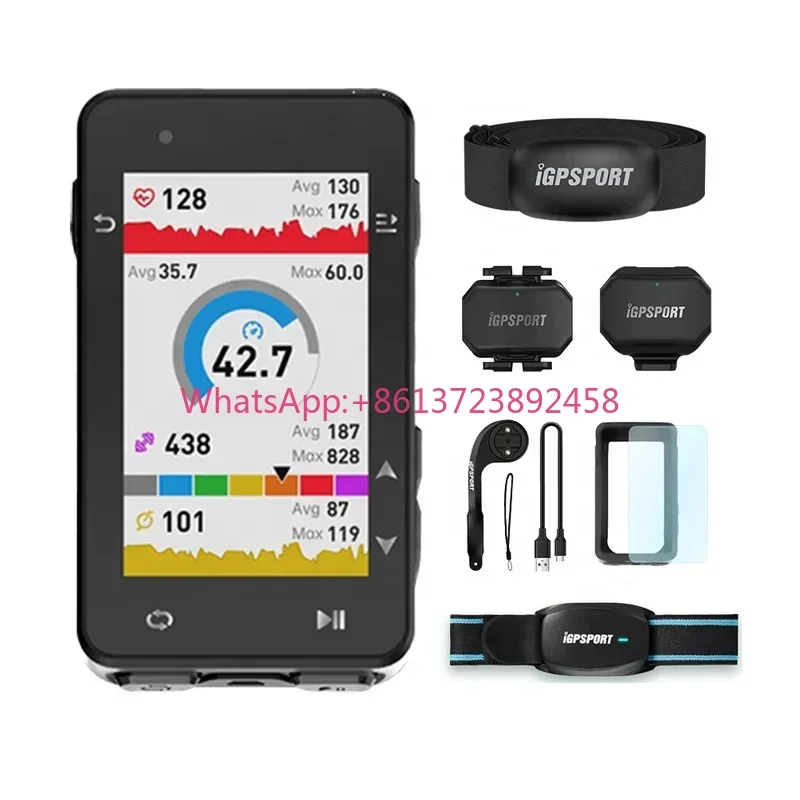 Велокомпьютер IGS630 GPS, беспроводной спидометр, одометр, поддержка навигации по офлайн-картам, маршрут, IGS630s, Strava