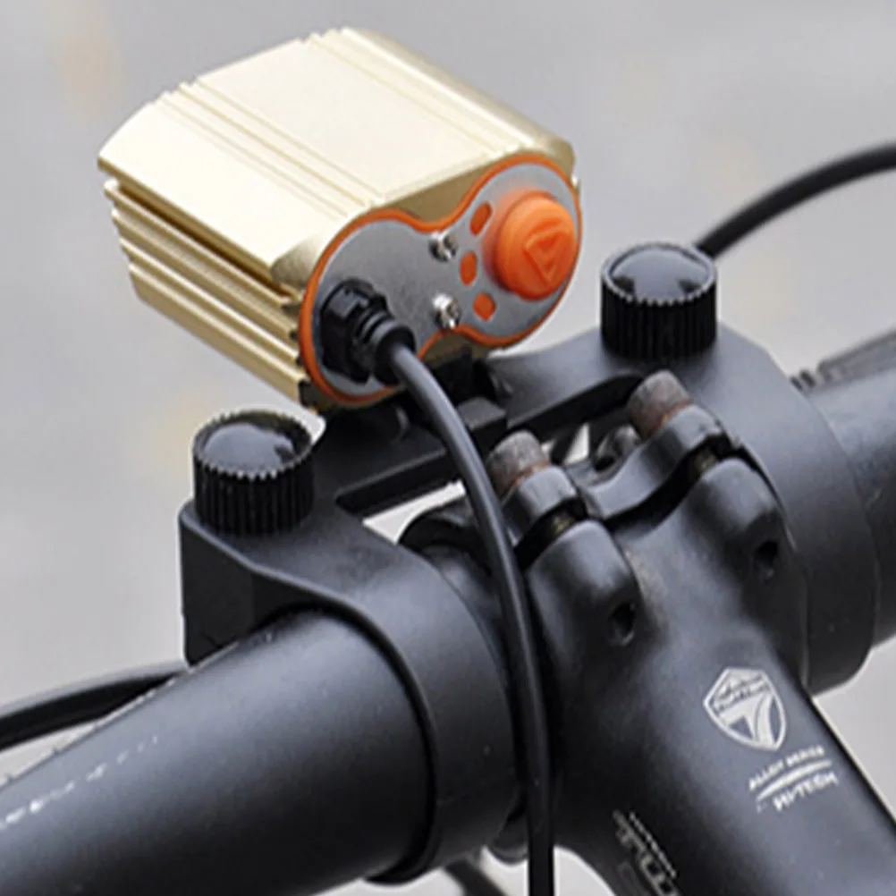 Center Holder for Bike Headlight Bracket Black Durable Non-Slip Design Universal Handlebar Mount Clamp Cycling Accessory