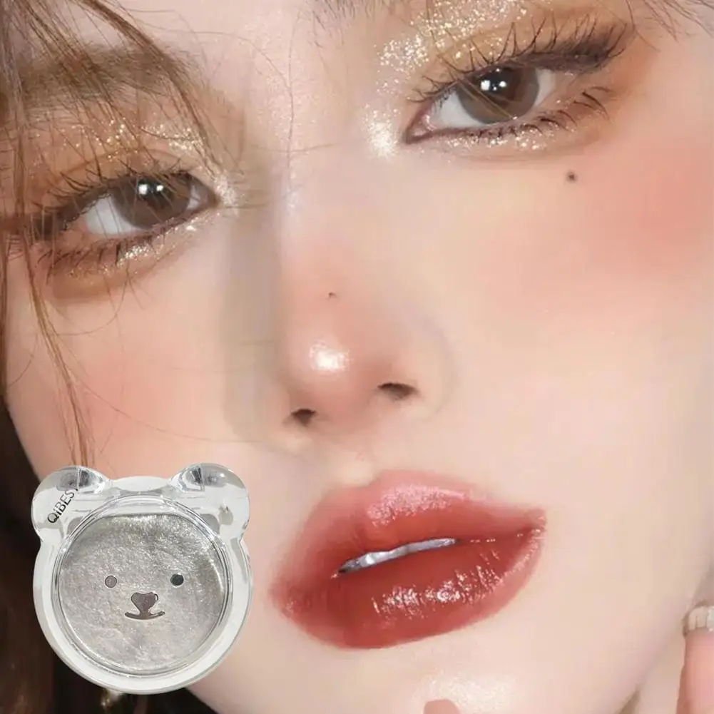 لوحة بودرة هايلايتر دايموند جليتر للوجه كونتور لامع سطع مستحضرات التجميل تضيء المكياج فائق التركيز ﻿   ك8A4