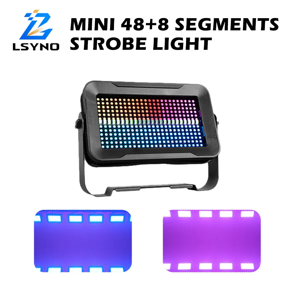 

100W 336LEDs Strobe Light RGB 48+8 Segments Stage Chasing Effect Light DMX512 DJ Lights For Party Wedding Club Event Concert