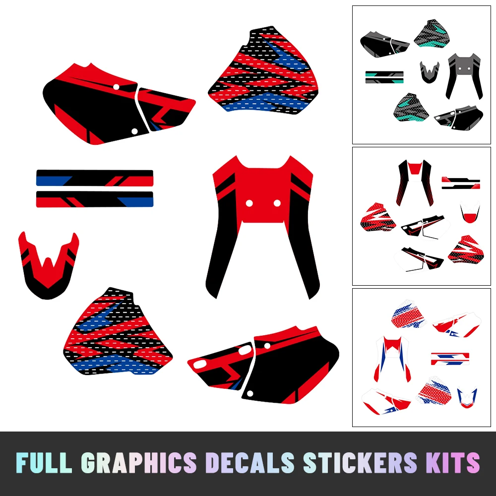 

Полный комплект утолщенных декоративных графических наклеек для мотоцикла, подходят для Honda XR250 XR400 XR 250 400 1996-2004