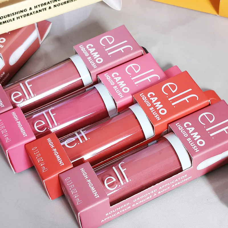Hot Elf Brand Latest Style Multicolored Liquid Powder Blusher Highlight Contour Stick Long-Lasting Natural Cheek Rouge Cosmetics