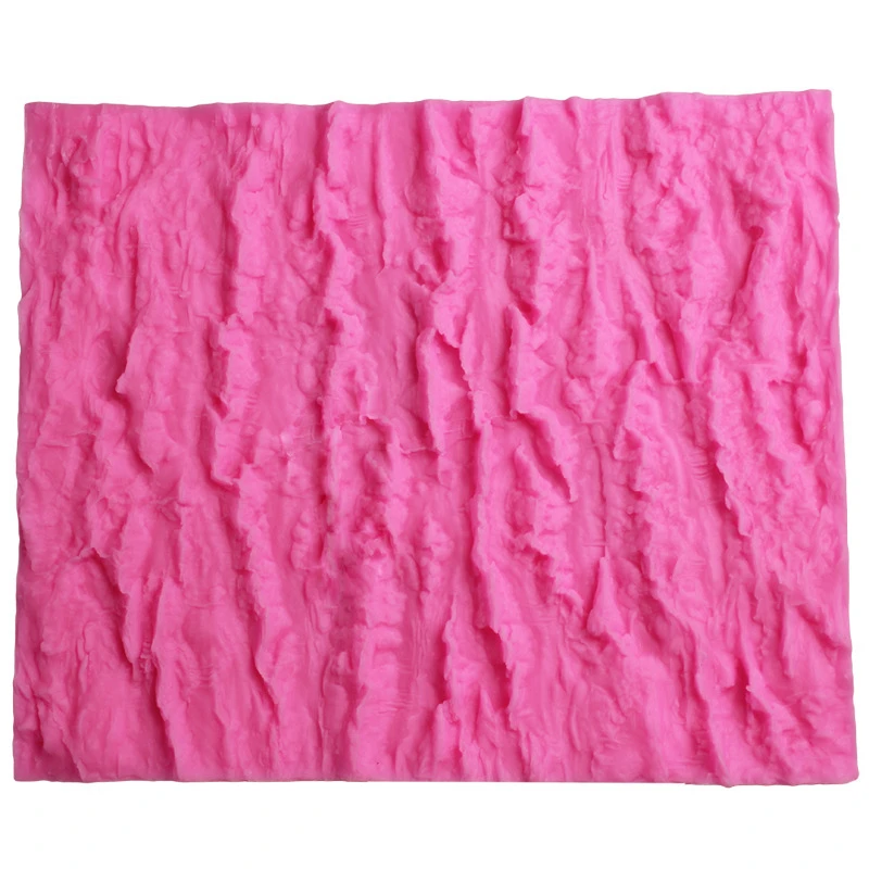 Tree Bark Shape Modeling Cake Decoration Fondant Chocolate Pudding Cookie Soap Silicone Mold H717