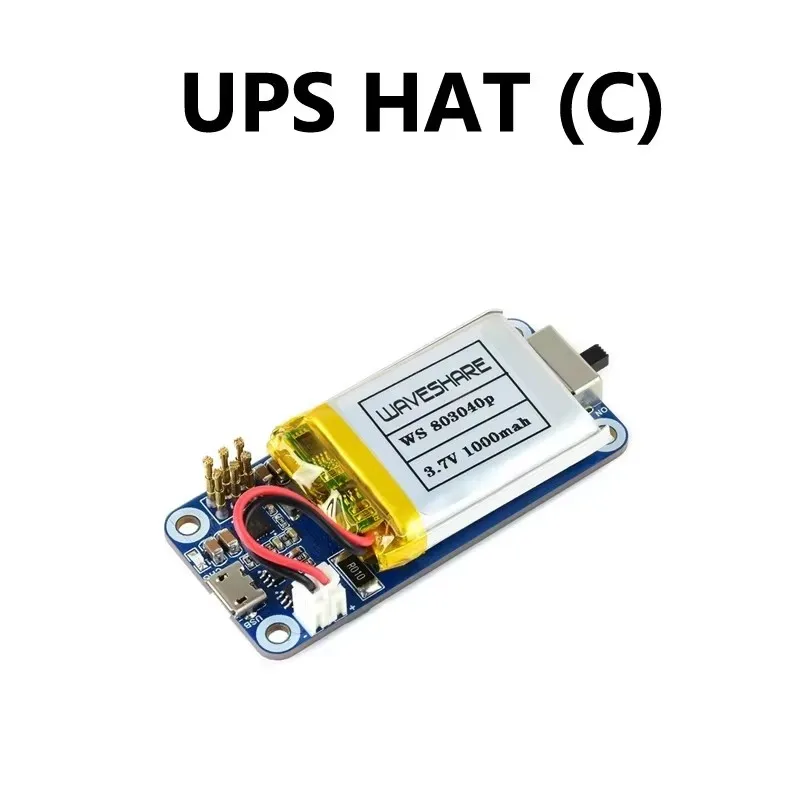 spotpear Waveshare UPS HAT (C) Unterbrechungsfreie Stromversorgung UPS HAT für Raspberry Pi Zero UPS 3