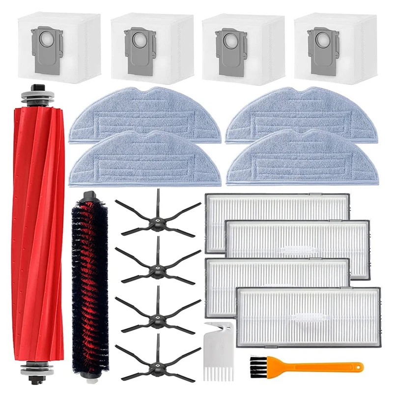 

Accessories Kit For Roborock S7 T7S HEPA Accessory Of Filter Detachable Rubber Main Brush/Side Brush Mop Cloth Dust Bags