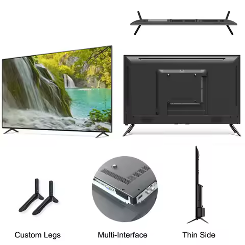 2025 hot sale 65 Inch MiniLED Oled Qled 4K HD TV 32 43 50 65 75 85 100 Inch 4K Smart Televisions for Hotels and Portable Use