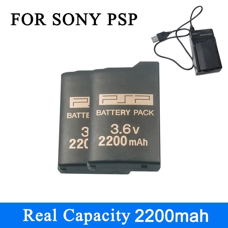 PSP 1000 Battery High Quality Real Capacity 2200mah 3.6V PSP-110 Lithium Ion Rechargeable Battery Replacement For Sony PSP1000