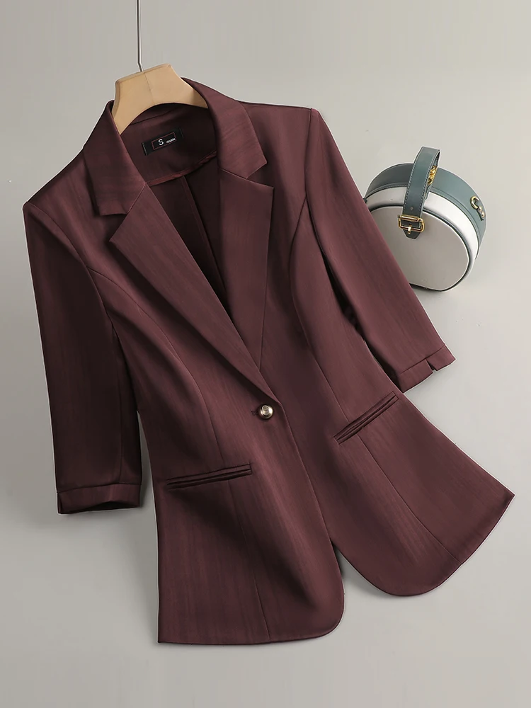 フォーマルな制服スタイルブレザージャケットコート女性のためのオフィスワークウェアキャリアインタビュープロフェッショナル女性生き抜くトップス