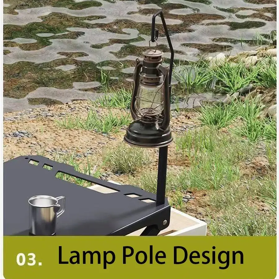 IGT Lichtständer Camping-Laternenstange Verstellbarer Aluminium-Laternenhalter für IGT-System – Detail 1