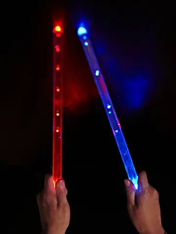 LED Light Up Drumsticks 15 Color Changing Glow In The Dark Drumsticks Rechargeable Professional Cool Drumsticks Drummer Gifts