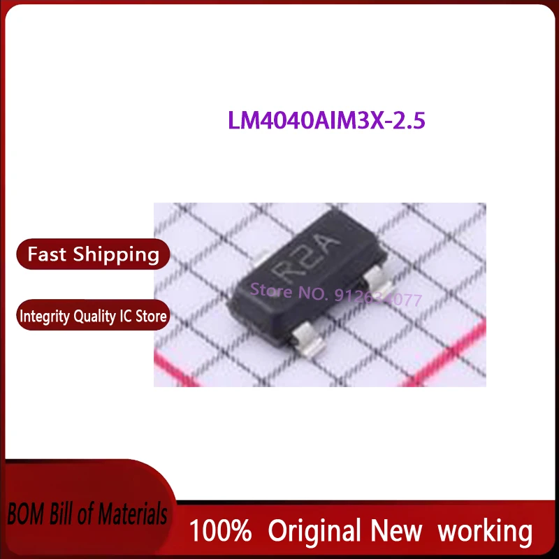 10~100pcs/lot  P2A LM4040AIM3X-2.5 LM4040AIM3X LM4040AIM3 LM4040AI LM4040 LM4040A SOT23-3 NEW