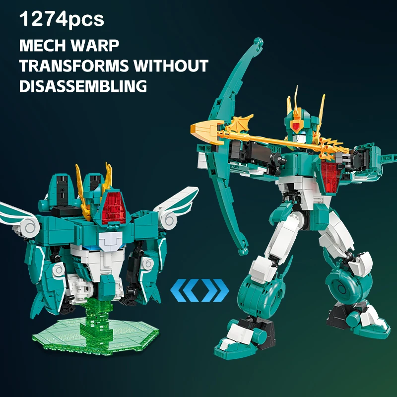 

Magical King Granzort Building Block Set Anime Figurine Garage Kits Deformable Mech Model Kids Adults Toy Gift for Enthusiasts