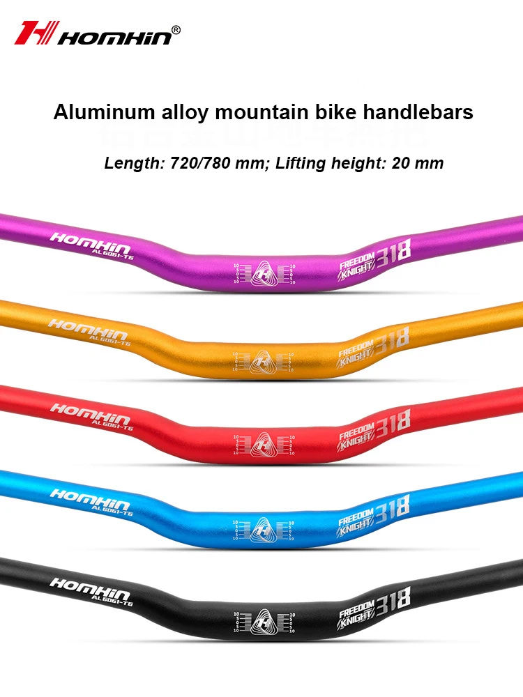 

Aluminum Alloy Handlebar MTB Handlebar Riser Mountain Bike Handlebar 720/ 780mm*31.8mm Steering Wheel For Bicycle