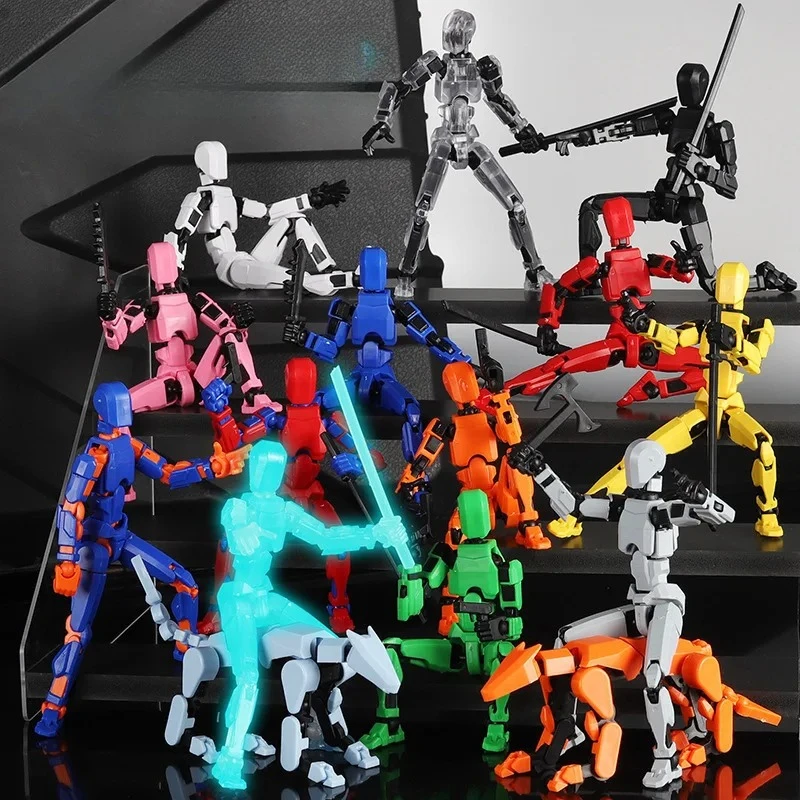 

Dummy13 Lucky Doll13 Joint Movable DIY Decompression Artifact 3D Printing Toy Can Be Assembled Multi-modal Model Children's Gift