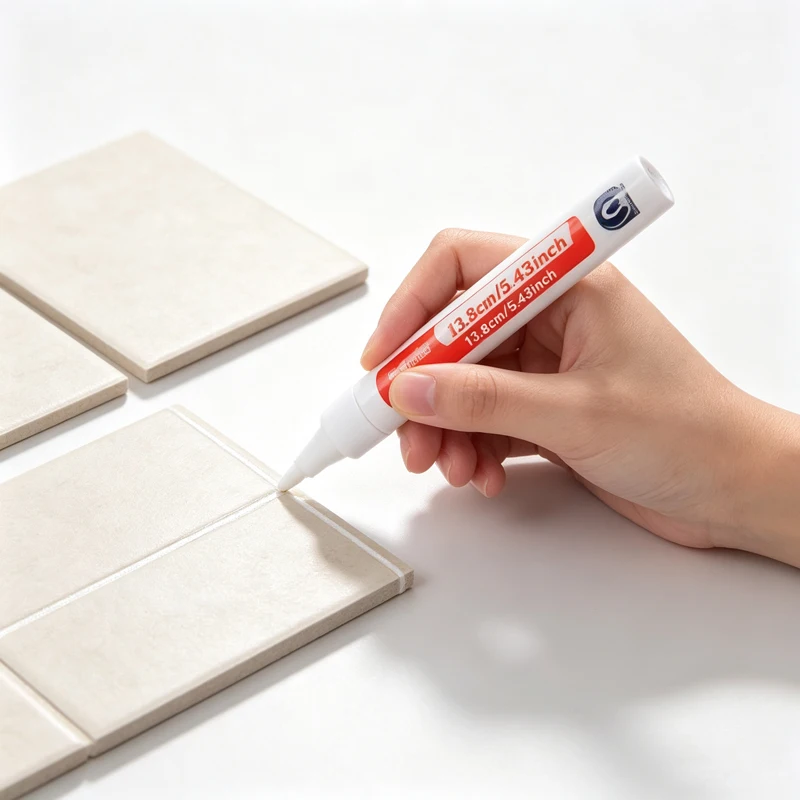 3/10 Pcs Waterproof Tile Grout Marker, Wall Seam Repair Pen for Bathroom Kitchen Floor, Black White Gold Beige