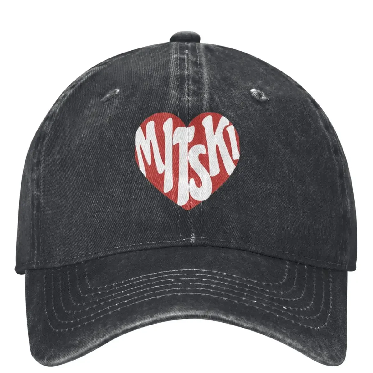 Mitski Bury Me At Makeout Creek Washed Baseball Cap Heart Trucker Dad Hat Unisex Teens Outdoor Sun Sun-Proof Baseball Caps