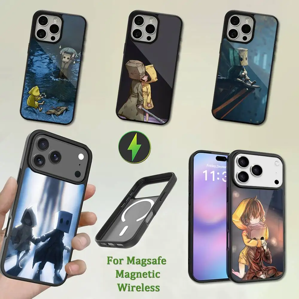 

L-Little Game N-Nightmares Phone Case For iPhone 13,12,11,16,15,17,14,Pro,Max,Plus,Mini,Magsafe,Magnetic Wireless Charging