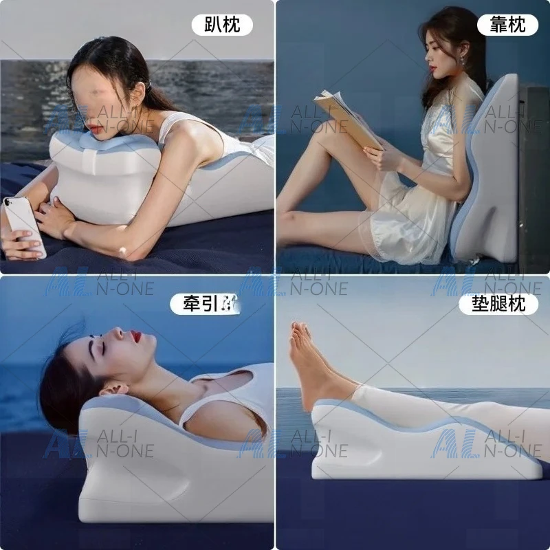 Bed sleeping pillow playing mobile phone multi-functional lying pad ice silk summer breathability