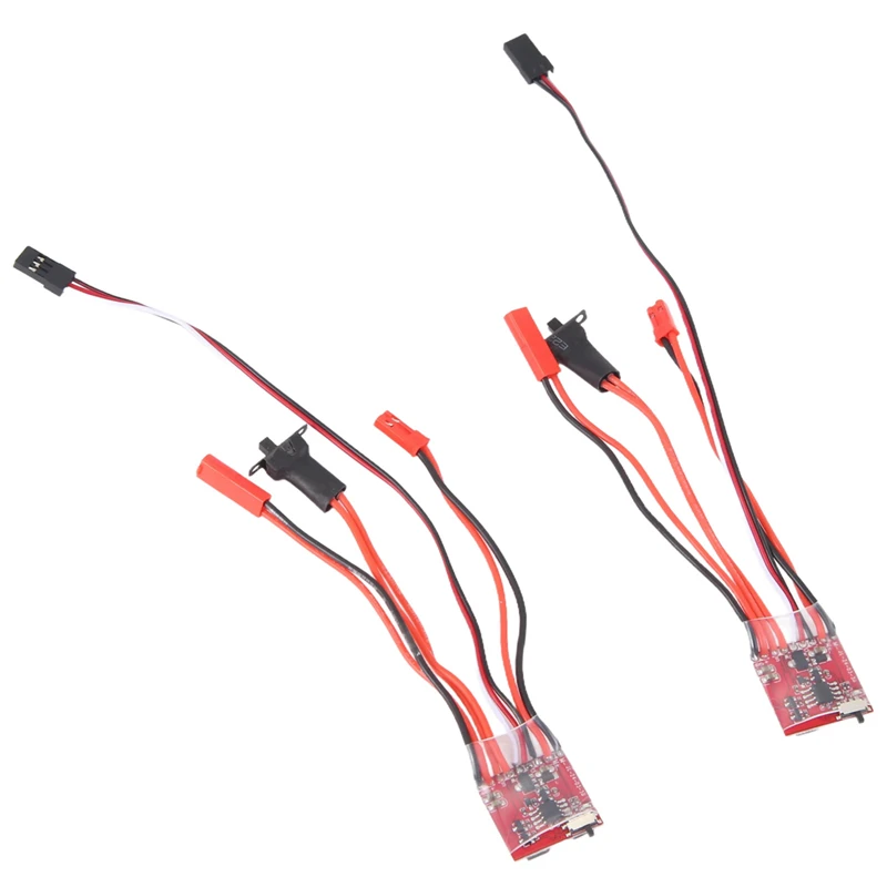 2pcs rc auto 30a esc vorwärts rückwärts bürsten bremse dual way esc motor drehzahl regler für 1/16 1/18 1/24 auto boot tank