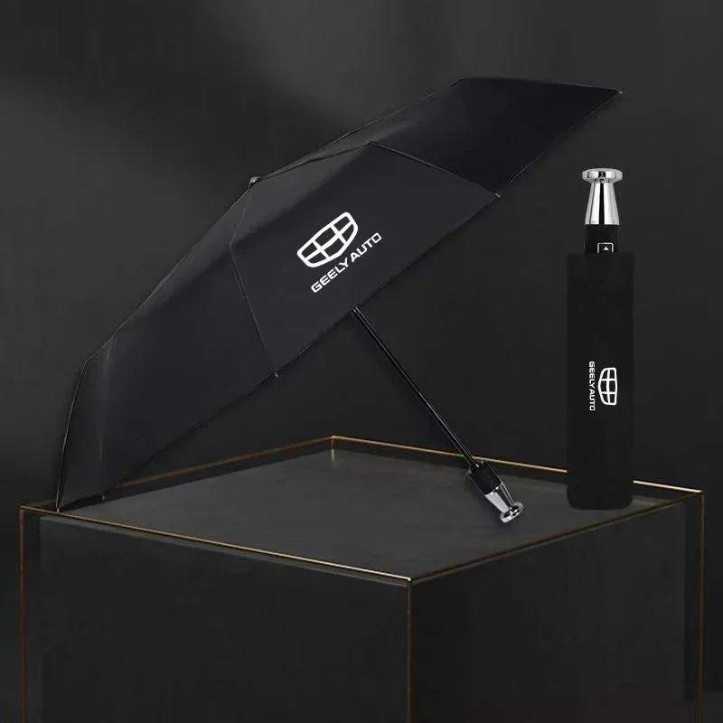For Geely Coolray Atlas Pro Tugella GX3 geometry Emgrand EC7 GC6 GC5 CK Boyue Car Automatic Folding Windproof Sunshade Umbrella
