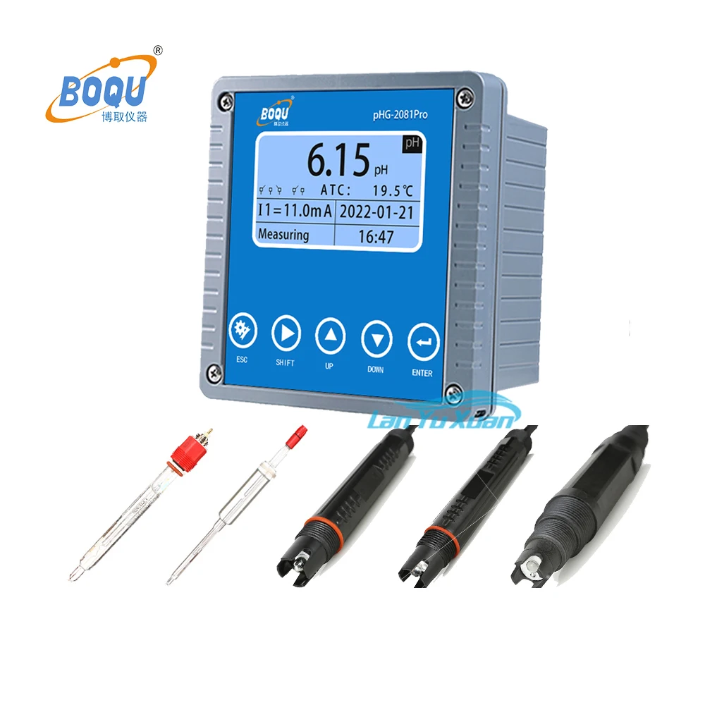 BOQU PHG-2081pro Low Price Water Quality ing Detection Digital Online PH Controller Meter Dosing Pump Analyzer