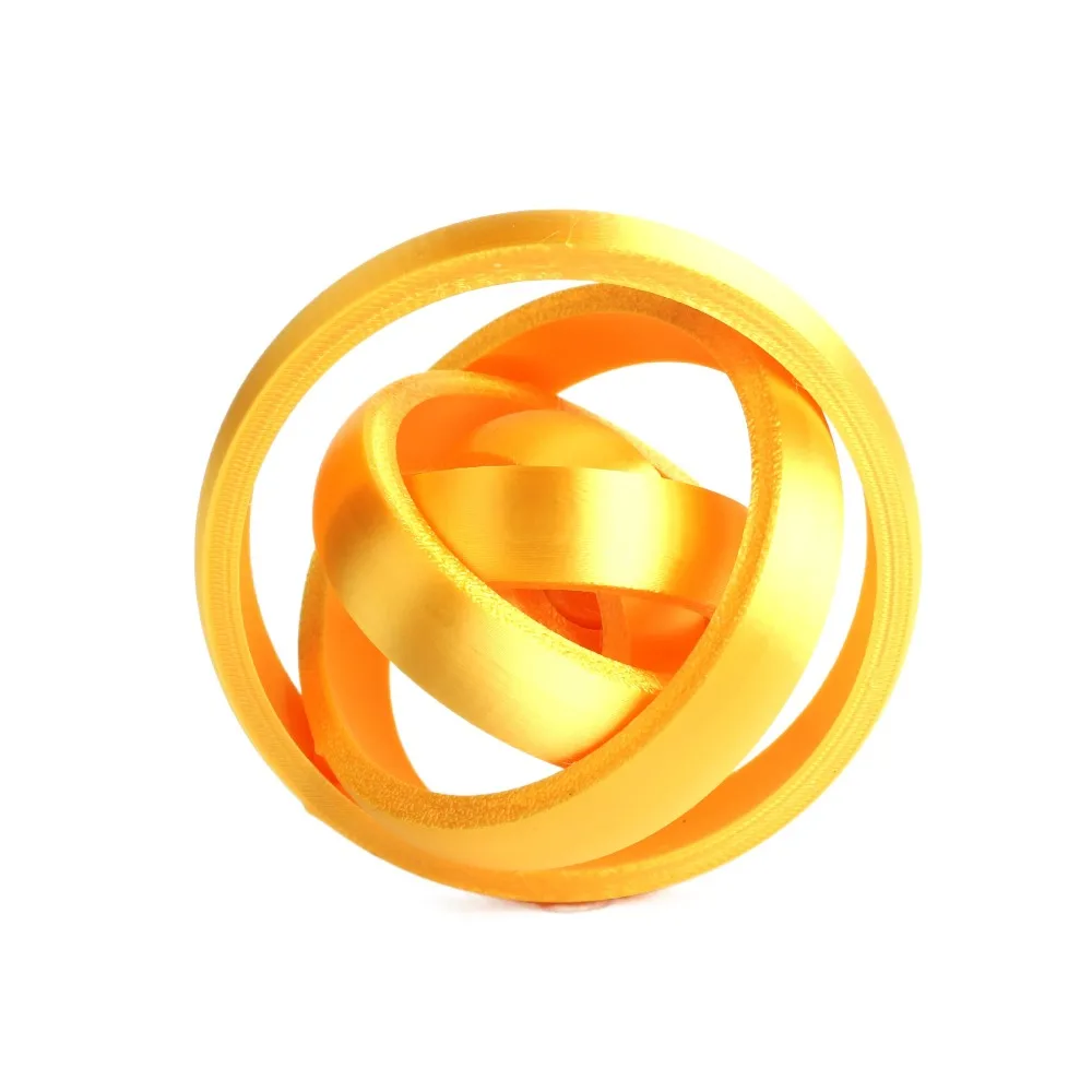 Portátil em forma de o bola rotativa infinito flip impressão 3d placa de descompressão fidget colorido engraçado educacional spinner