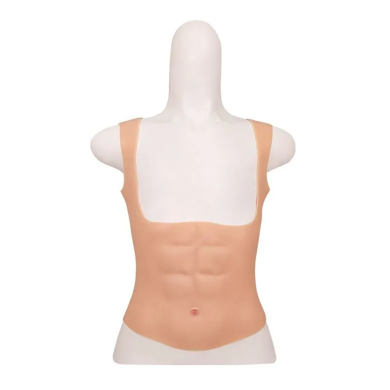 Siliconen Spier Shirt Vrouwen Abs Borst Cosplay Kostuum Fitness Props Fake Abs Six Pack Buik Beeldhouwen Party Prestaties Kleding