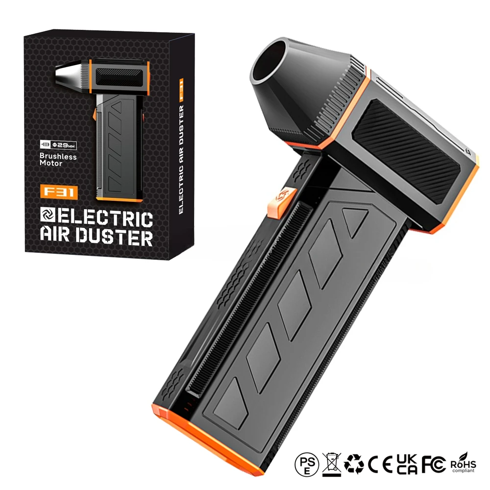 Compressed Air Duster Fan Hair Dryer Blower Car Cleaning Tool for Cleaning Car Accessories