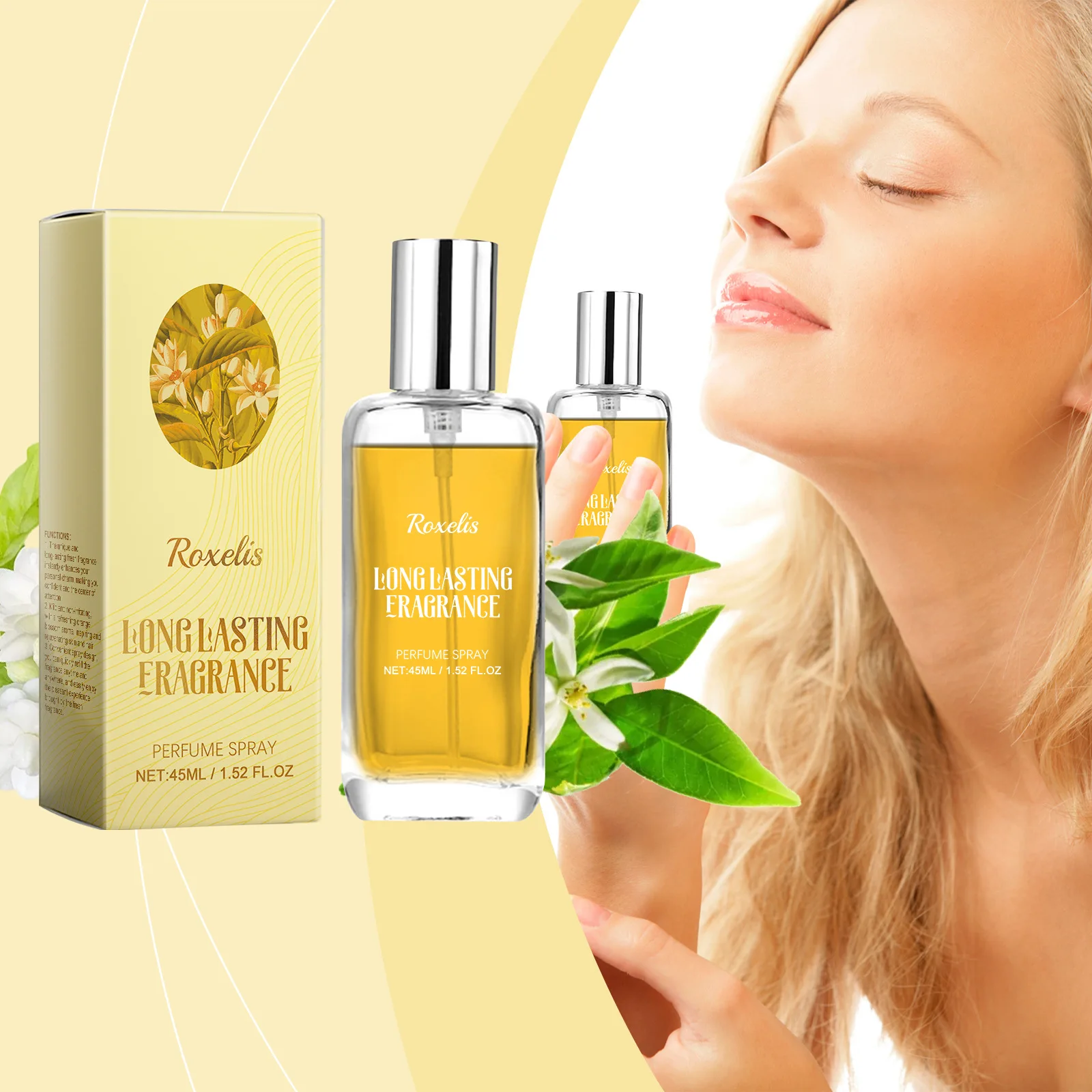 Pulverizador do perfume da orelha da flor, extrato da planta, retenção de longa duração, diário portátil унисекс corpo perfume